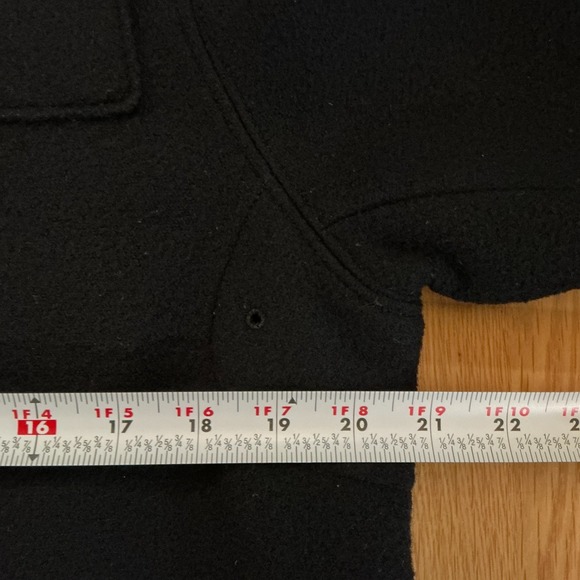 Tomorrowland Wool Duffle Coat Navy Blue Toggle Horn Button Jacket Size XS - Picture 8 of 9